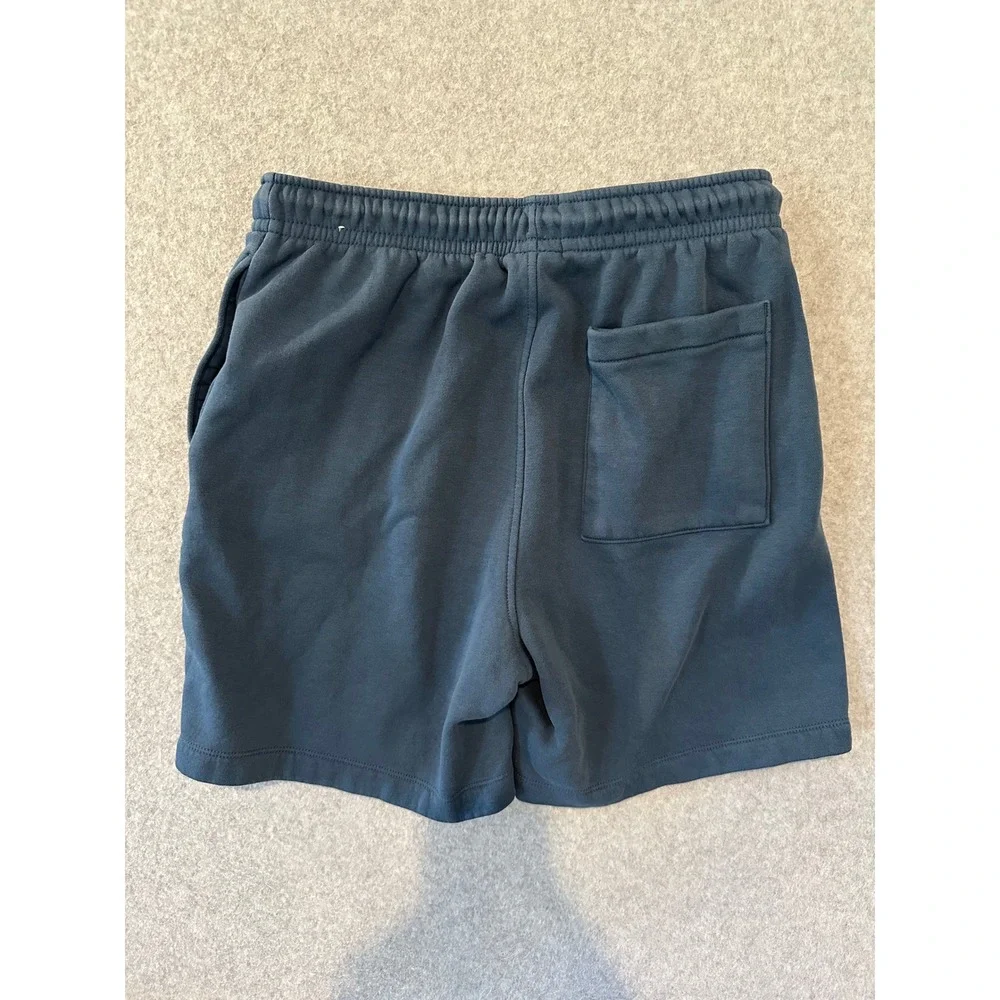 Jordan Mens Fleece Shorts Navy Blue Jumpman Logo Athletic Gym Pockets Size M